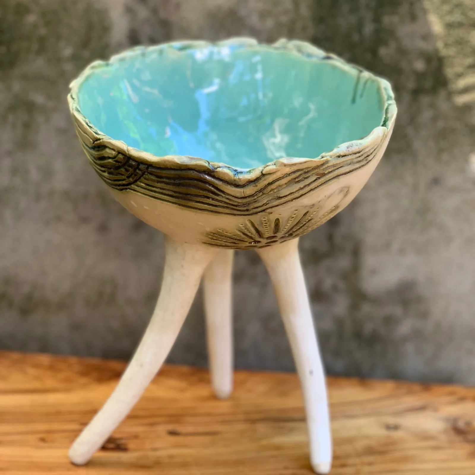 THE LAST WATER HOLE. Ceramic work by Dubravka Sabljak.