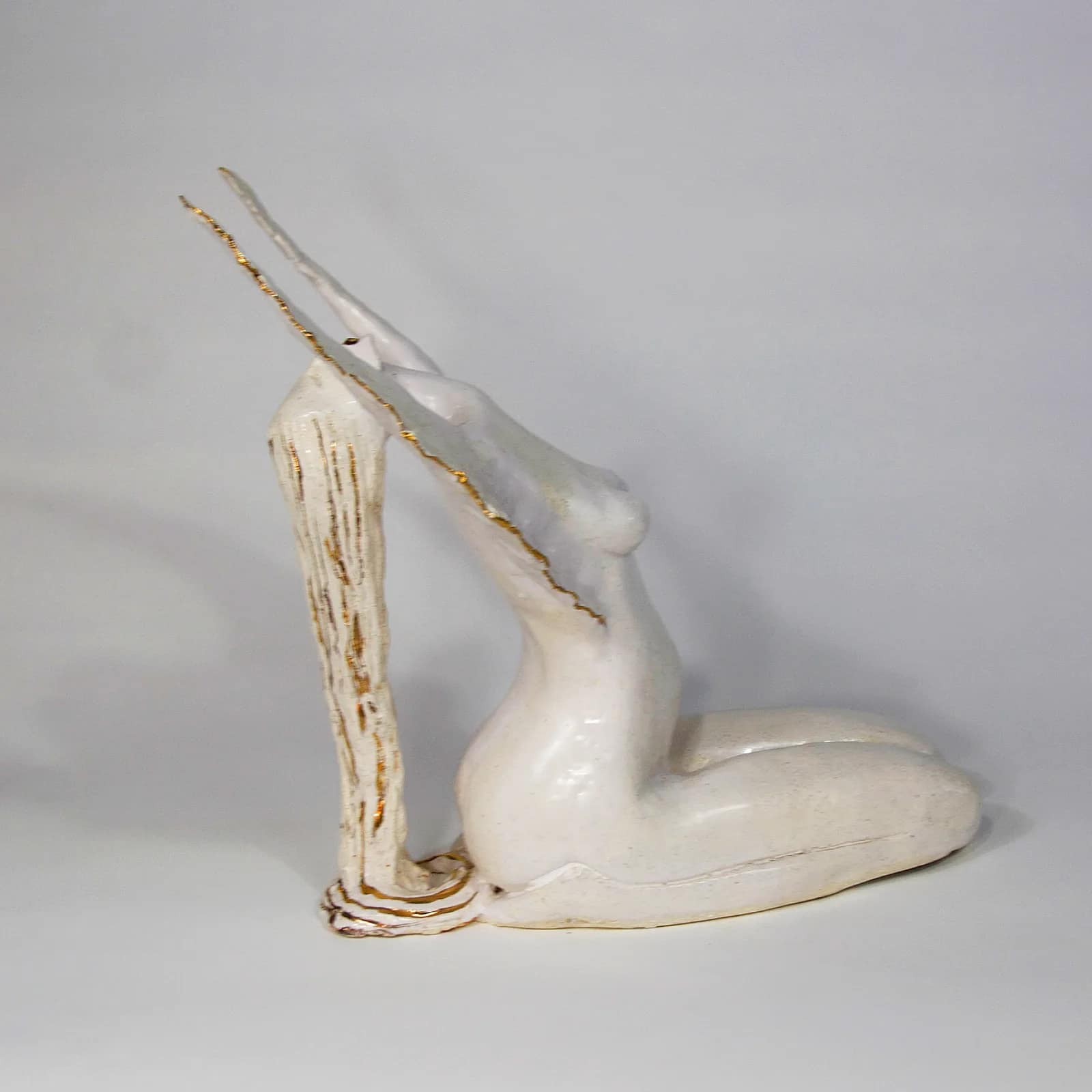 WHITE LIGHT — Stoneware, 40cm x 35cm. Ceramic work by Dubravka Sabljak. View 1 of 3.