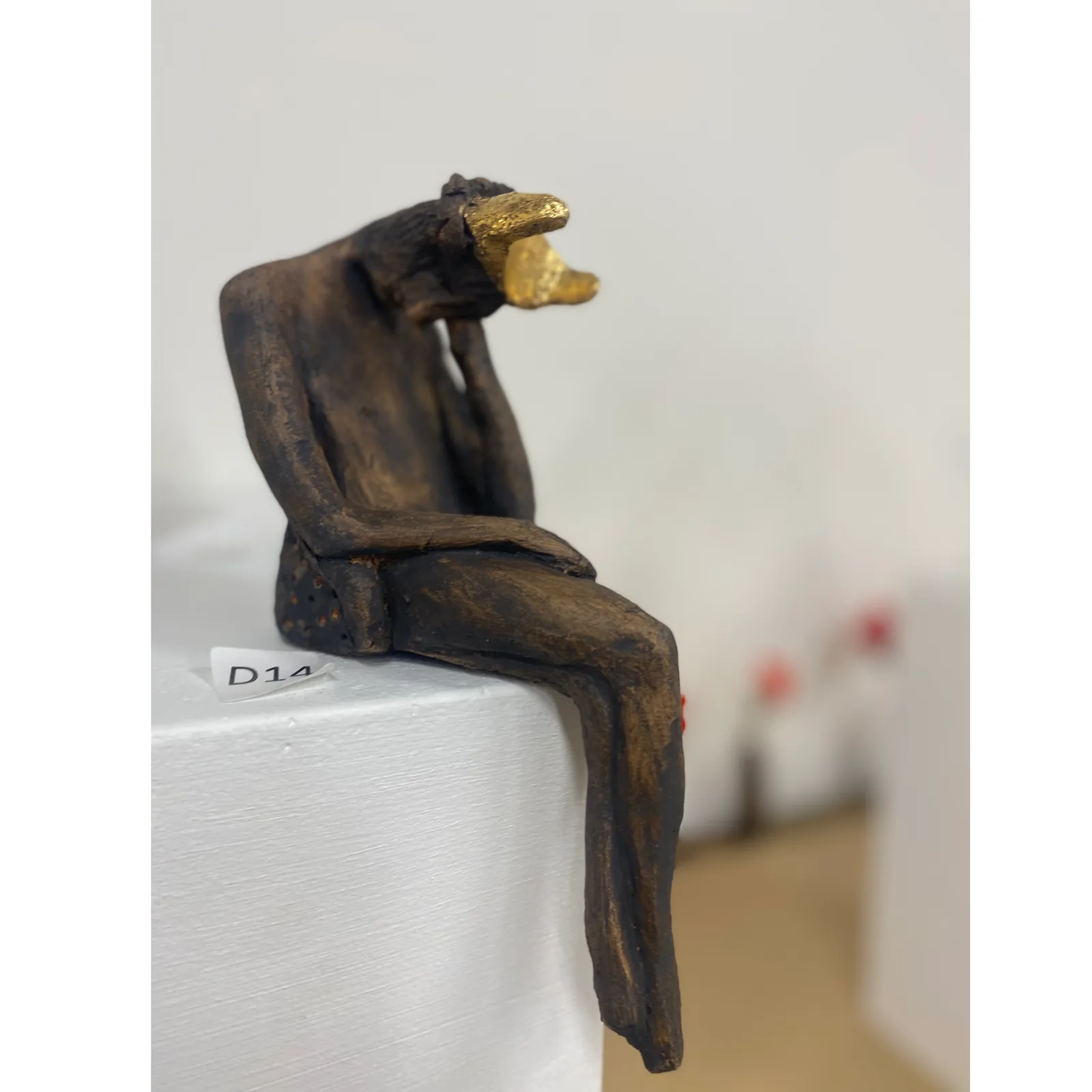 FALLEN PRINCE — Stoneware. Ceramic work by Dubravka Sabljak.