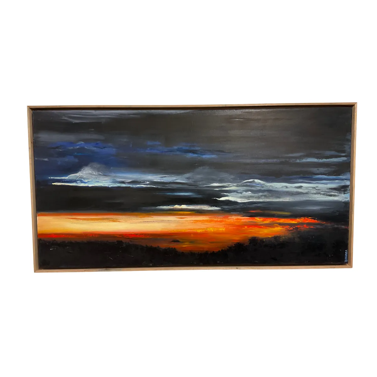 AWAKENING OF SOLITUDE ISLAND — Acrylic on canvas, 121cm x 91cm. Painting by Dubravka Sabljak. View 2 of 2.
