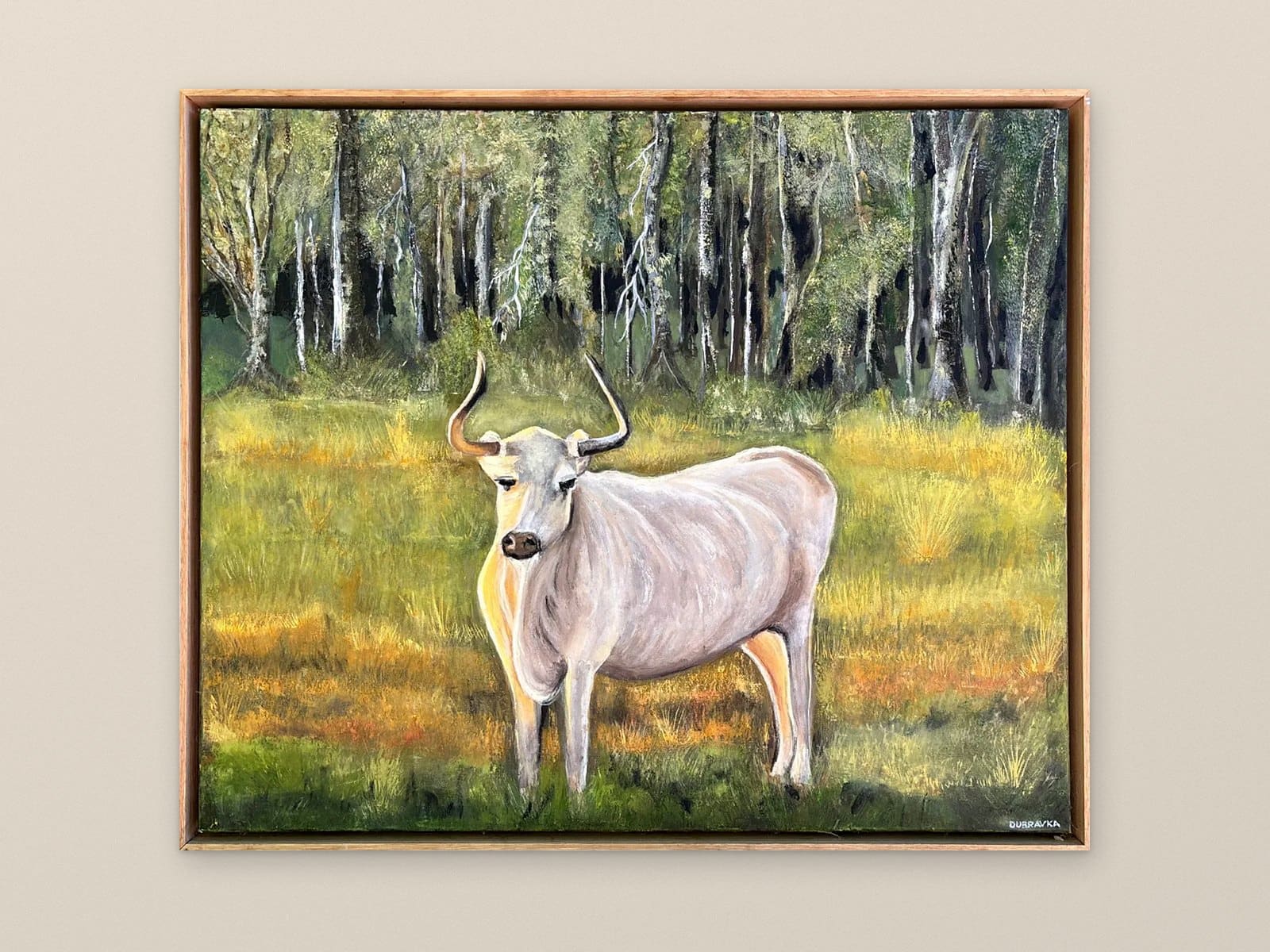BEAUTIFUL BEAST — Oil on canvas, 95cm x 80cm. Painting by Dubravka Sabljak. View 2 of 2.