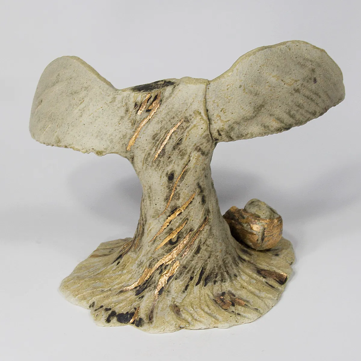 BROKEN ANGLE — Stoneware, 19cm x 17cm. Ceramic work by Dubravka Sabljak. View 2 of 3.