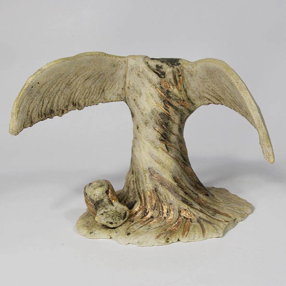 BROKEN ANGLE — Stoneware, 19cm x 17cm. Ceramic work by Dubravka Sabljak. View 3 of 3.