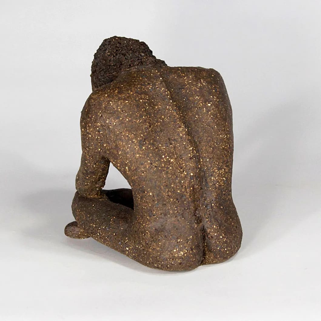 CONTEMPLATION — Stoneware, 15cm x 12cm. Ceramic work by Dubravka Sabljak. View 2 of 3.