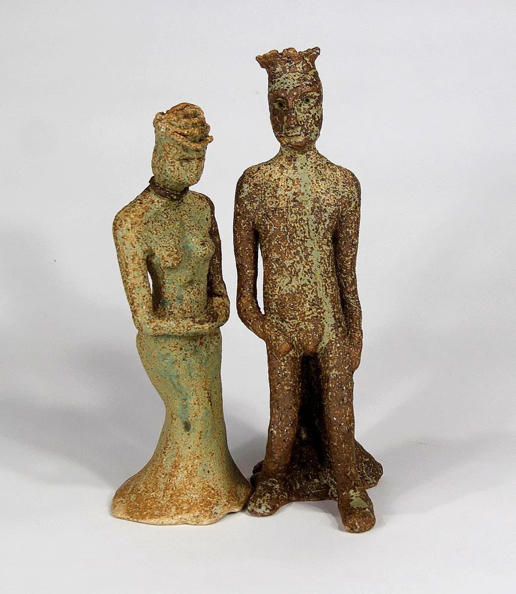 IN SACRED MATRIMONY — Stoneware, 20cm x 10cm. Ceramic work by Dubravka Sabljak. View 3 of 3.