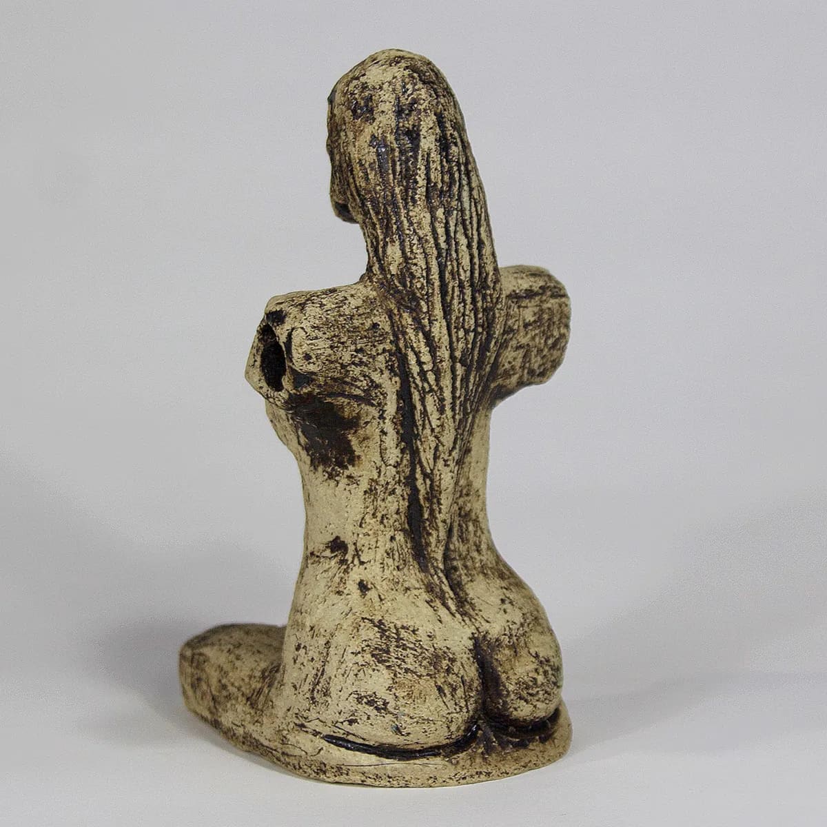 ISIS — Stoneware, 20cm x 10xm. Ceramic work by Dubravka Sabljak. View 2 of 3.