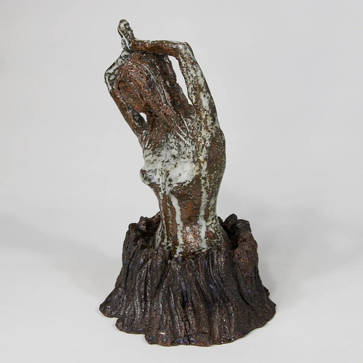 RISING PHOENIX — Stoneware. Ceramic work by Dubravka Sabljak. View 2 of 3.