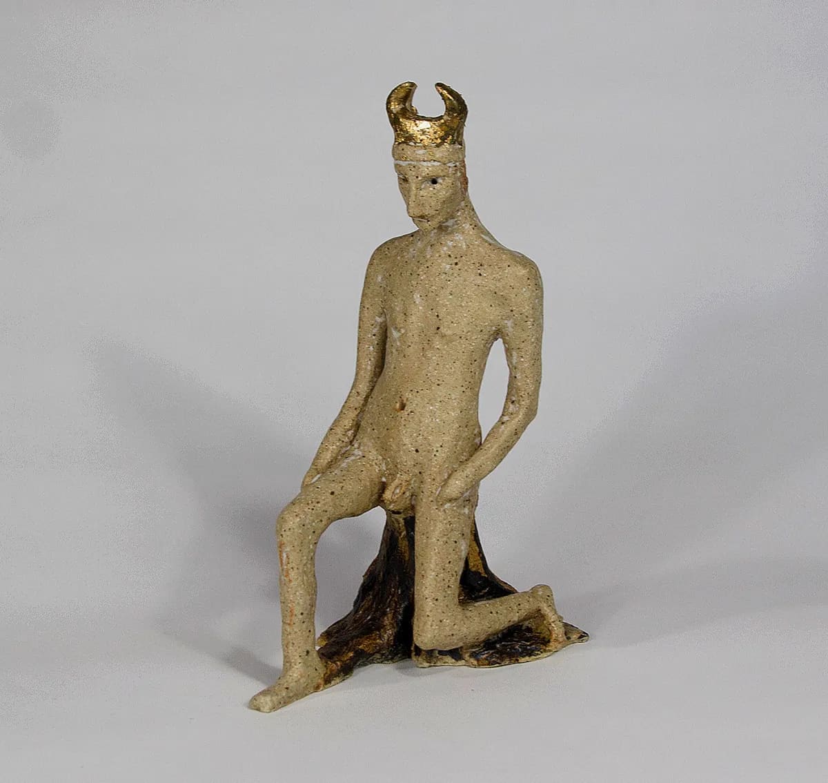 FALLEN PRINCE — Stoneware, 30cm x 12cm. Ceramic work by Dubravka Sabljak. View 2 of 2.