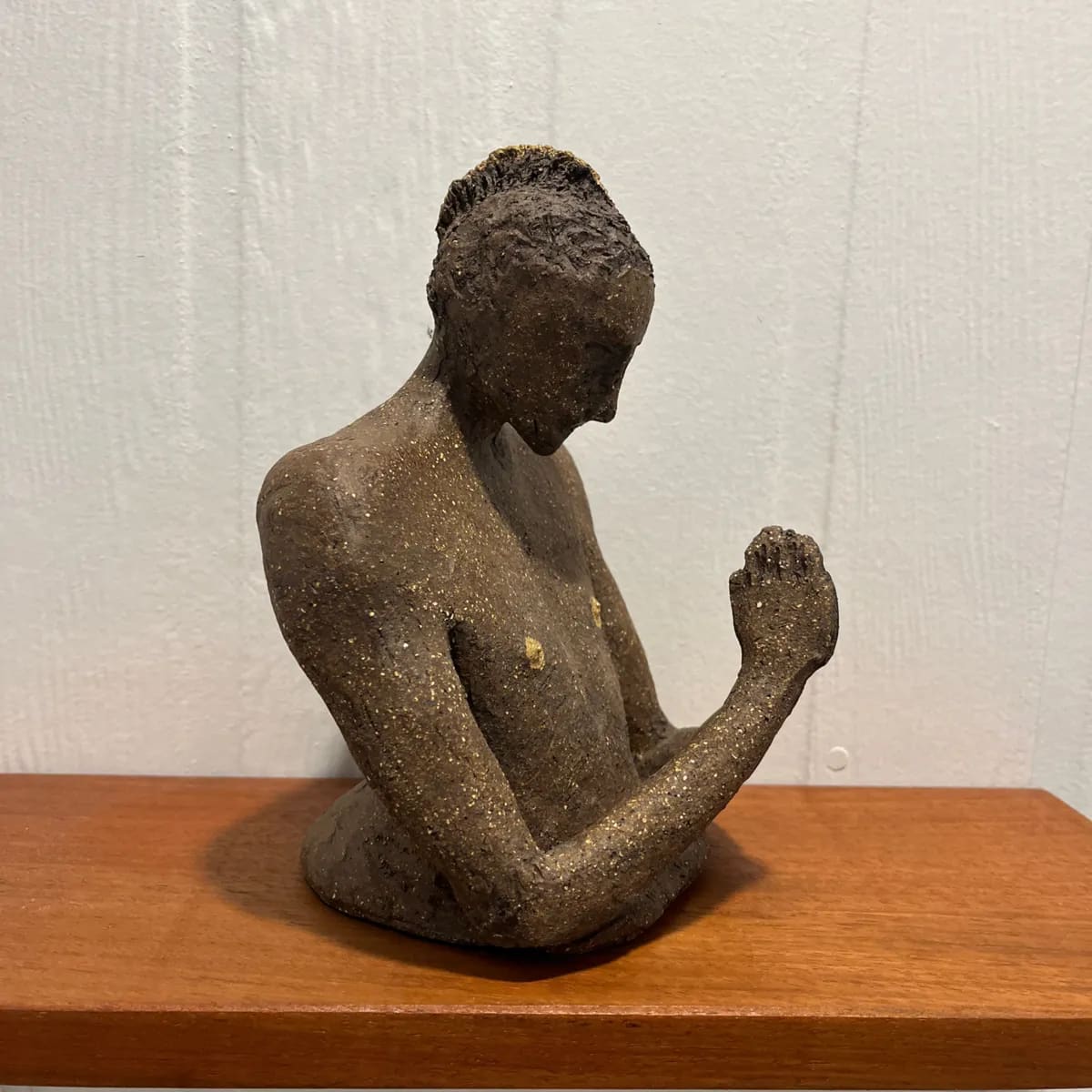 THE PRAYER — Stoneware. Ceramic work by Dubravka Sabljak. View 4 of 4.