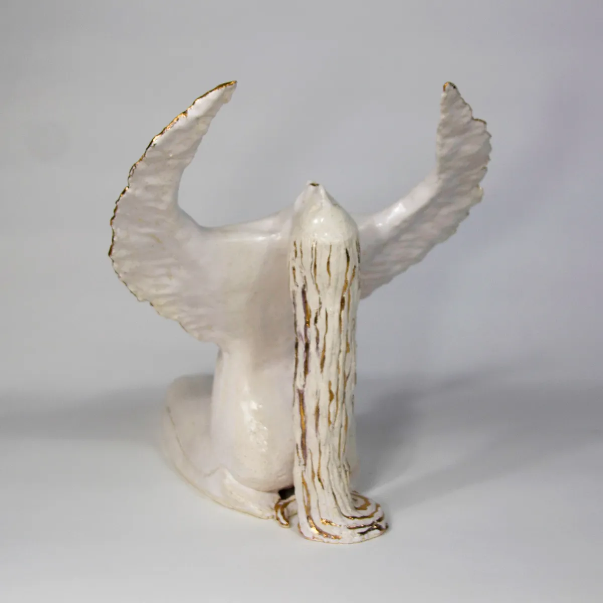 WHITE LIGHT — Stoneware, 40cm x 35cm. Ceramic work by Dubravka Sabljak. View 2 of 3.
