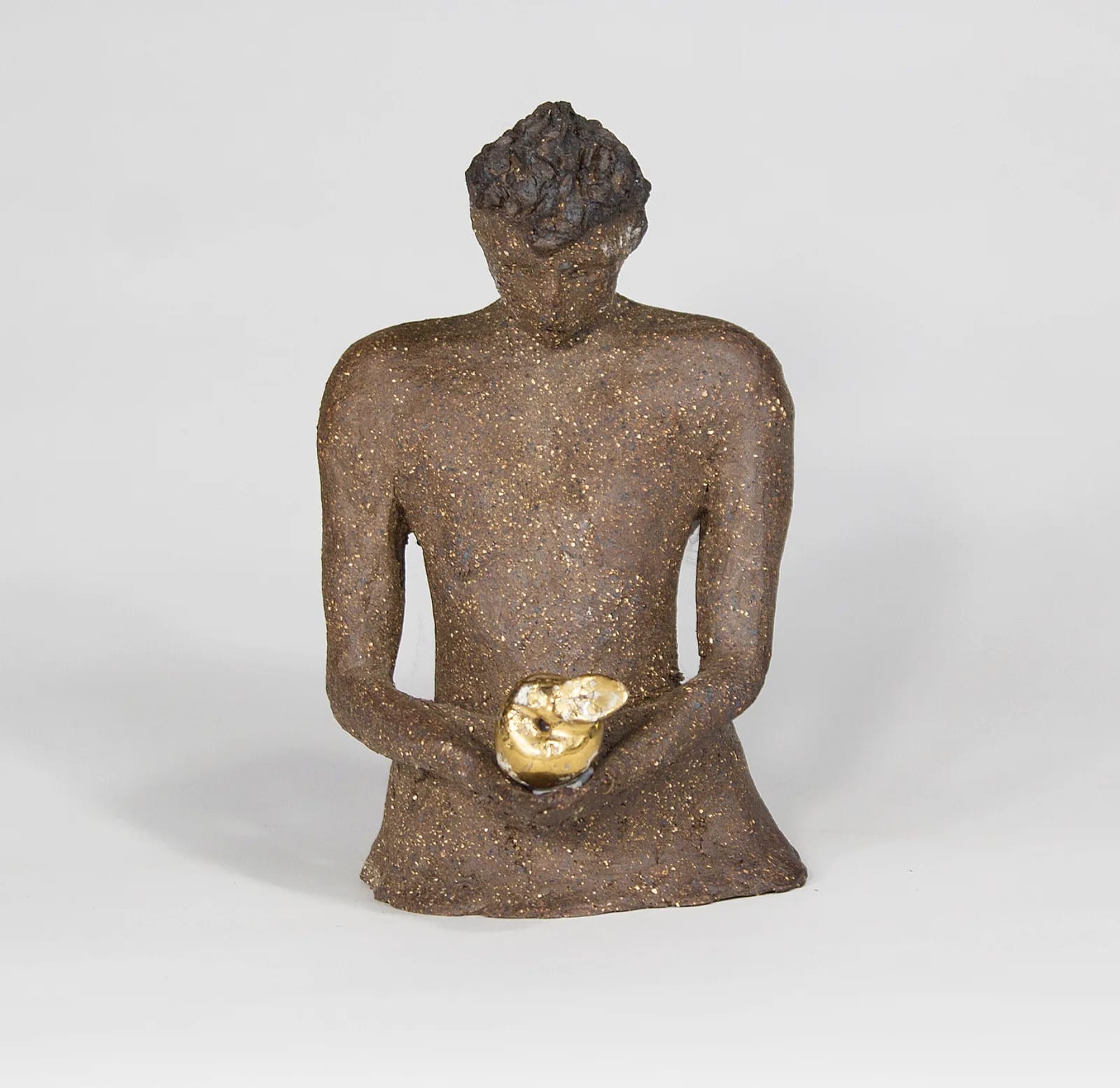 ADAM — Stoneware Gold Luster, 22cm x 12cm. Ceramic work by Dubravka Sabljak. View 1 of 3.