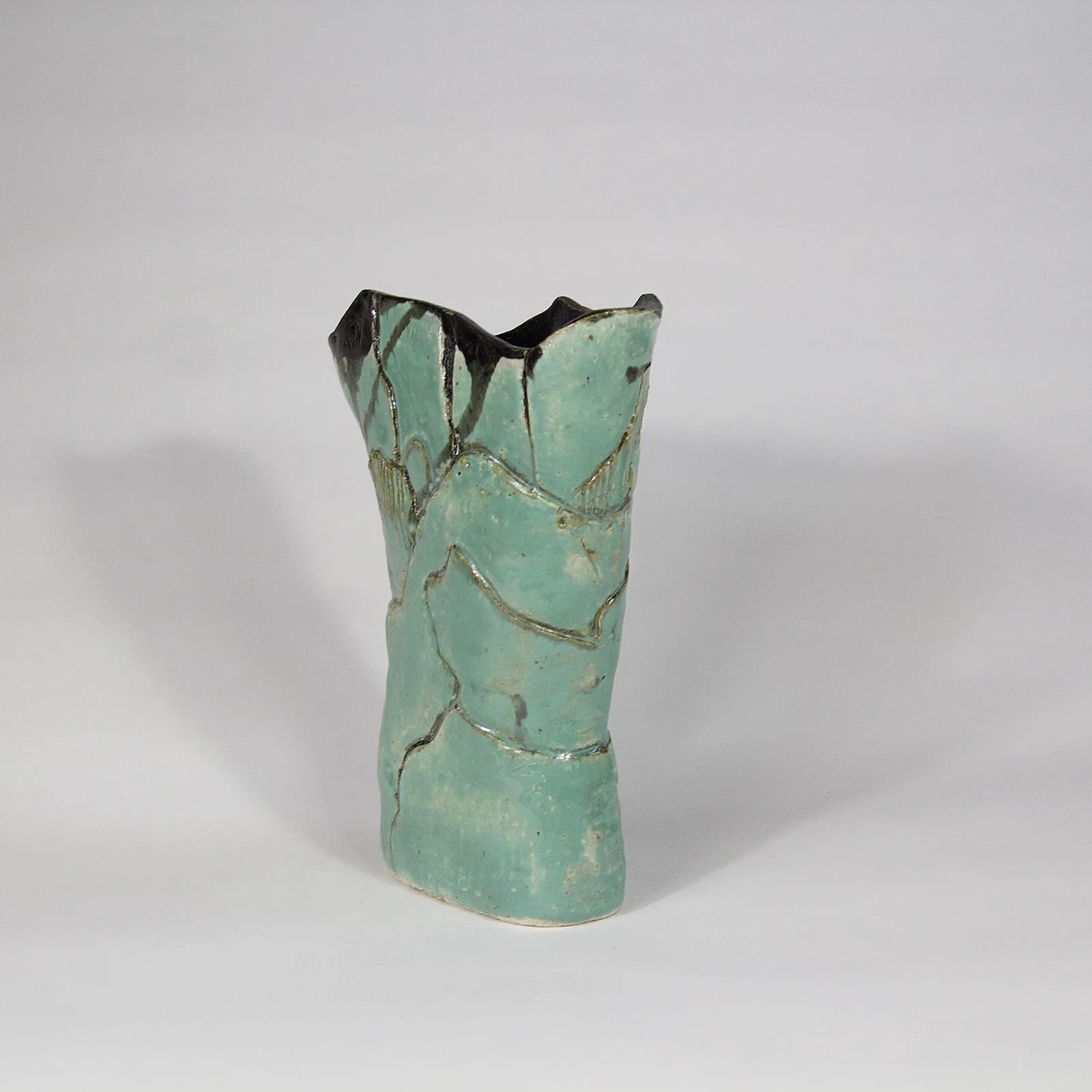 PATCHWORK PLANES — Stoneware, 30cm x 25cm. Ceramic work by Dubravka Sabljak. View 1 of 2.