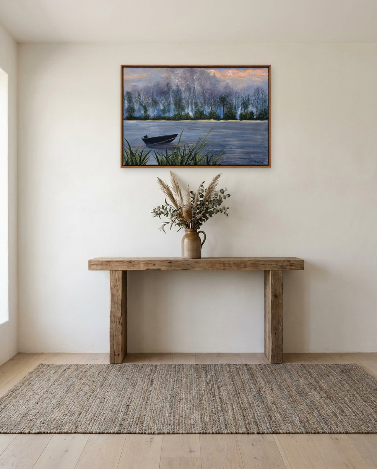 URUNGA BURN OFF — Oil on Canvas, 53cm x 80cm. Painting by Dubravka Sabljak. View 1 of 2.
