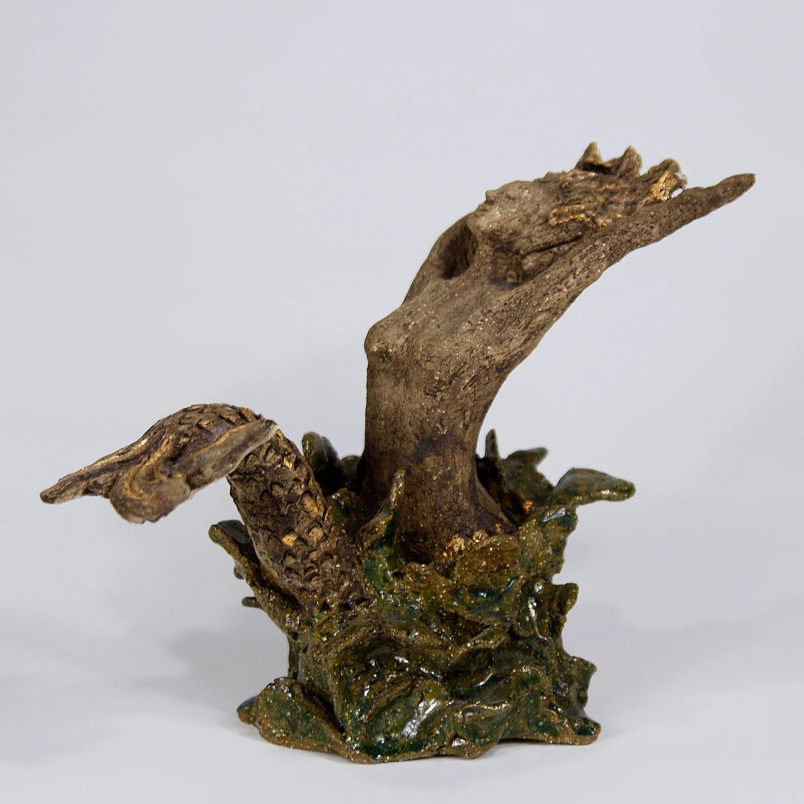 YEMALA GODESS OF THE SEA 2 — Stoneware, 22cm x 22cm. Ceramic work by Dubravka Sabljak. View 1 of 2.