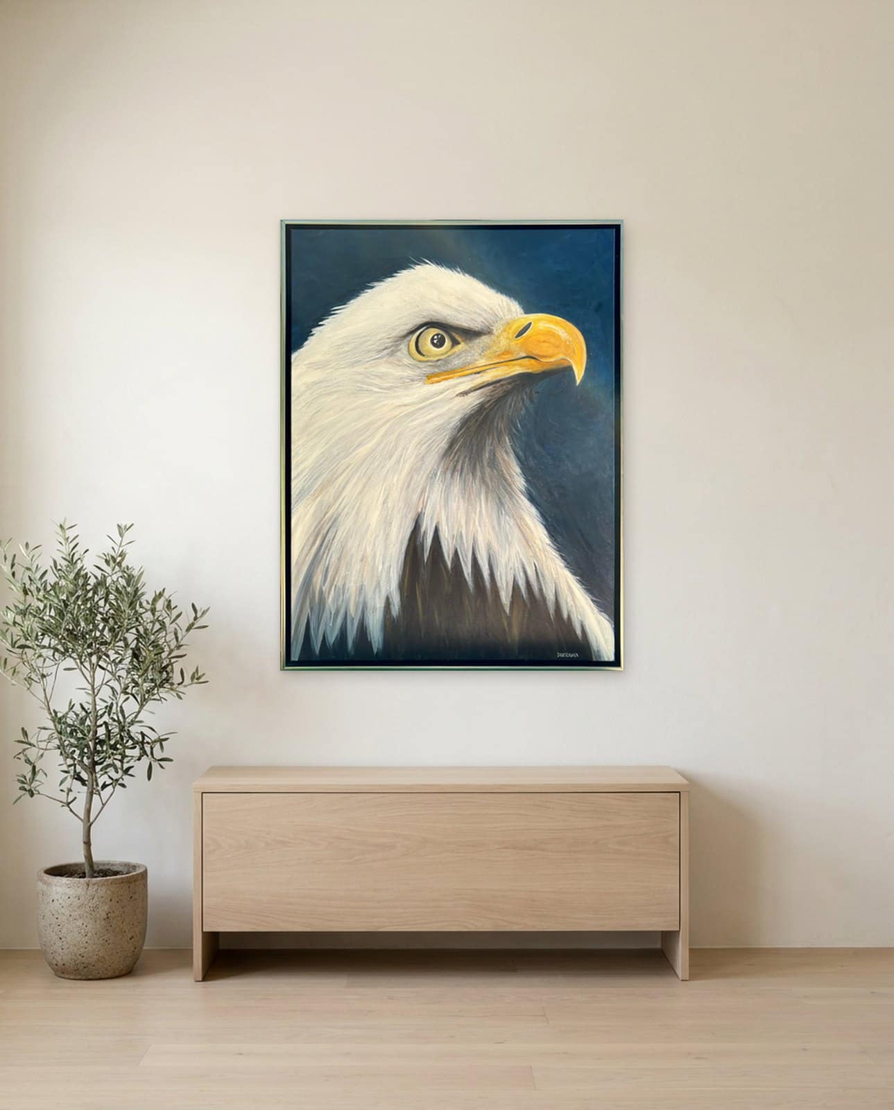 FEARLESS — Oil on canvas, 106cm x 81cm. Painting by Dubravka Sabljak. View 1 of 2.