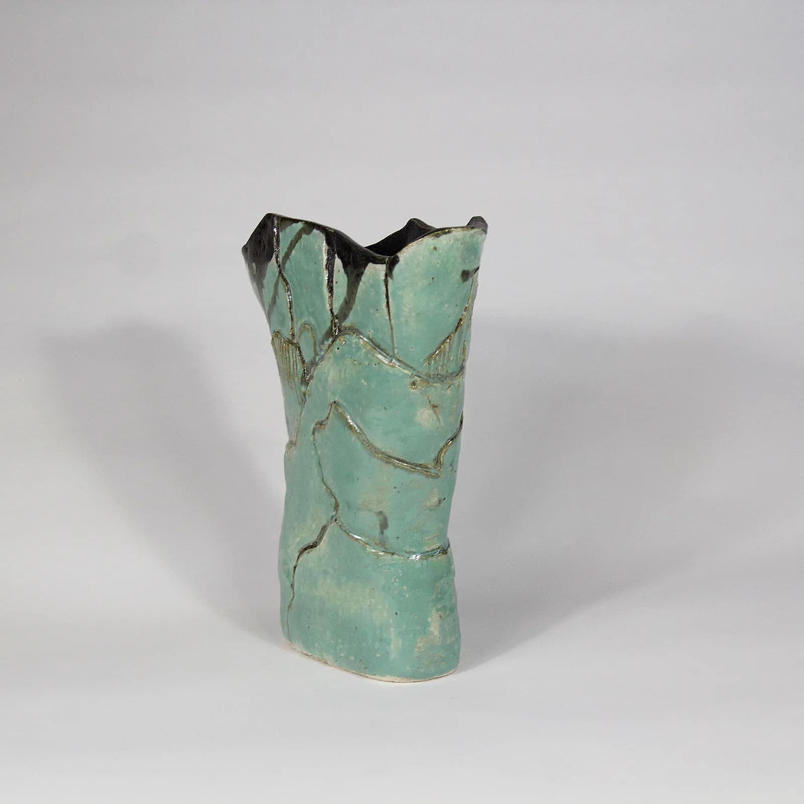 PATCHWORK PLANES — Stoneware, 30cm x 25cm. Ceramic work by Dubravka Sabljak. View 1 of 2.