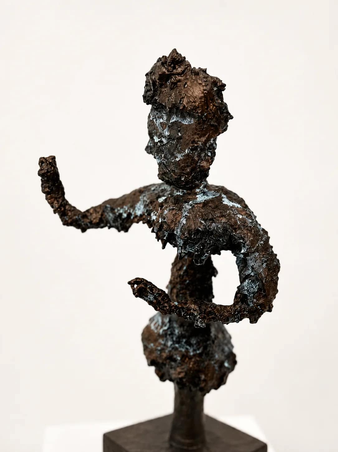 THE MAGICIAN — Plaster with bronze Coating and patina, 65cm x 25cm. Ceramic work by Dubravka Sabljak. View 1 of 4.
