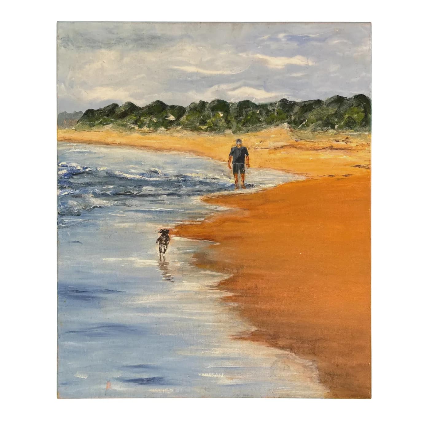 WALKS WE REMEMBER — Acrylic on canvas. Painting by Dubravka Sabljak.